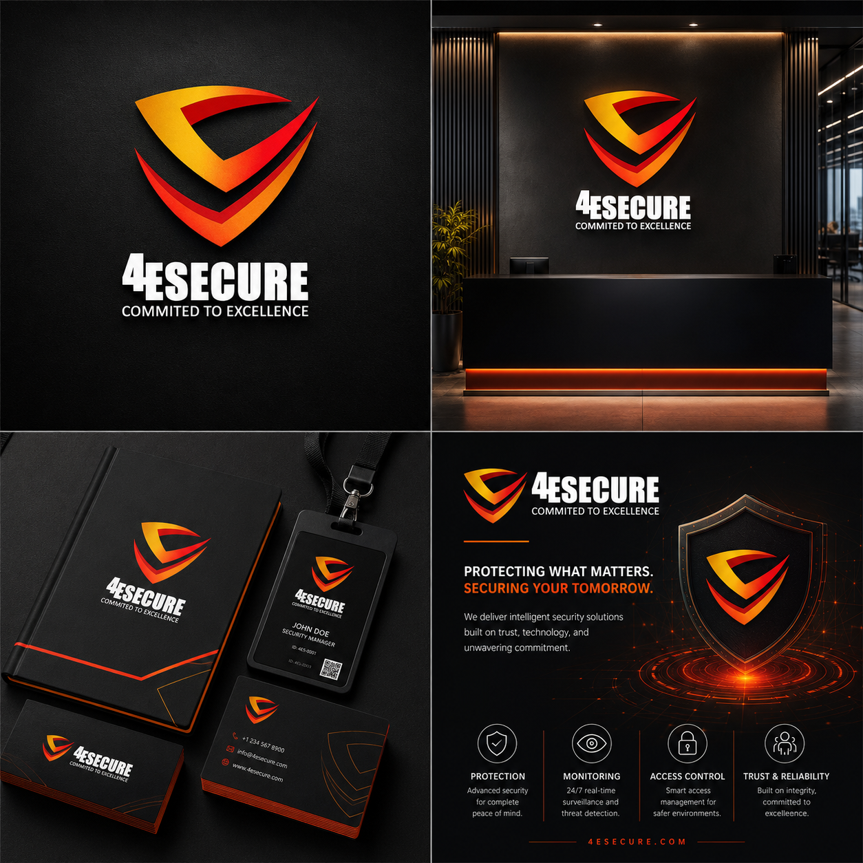 4ESecure Logo With Branding
